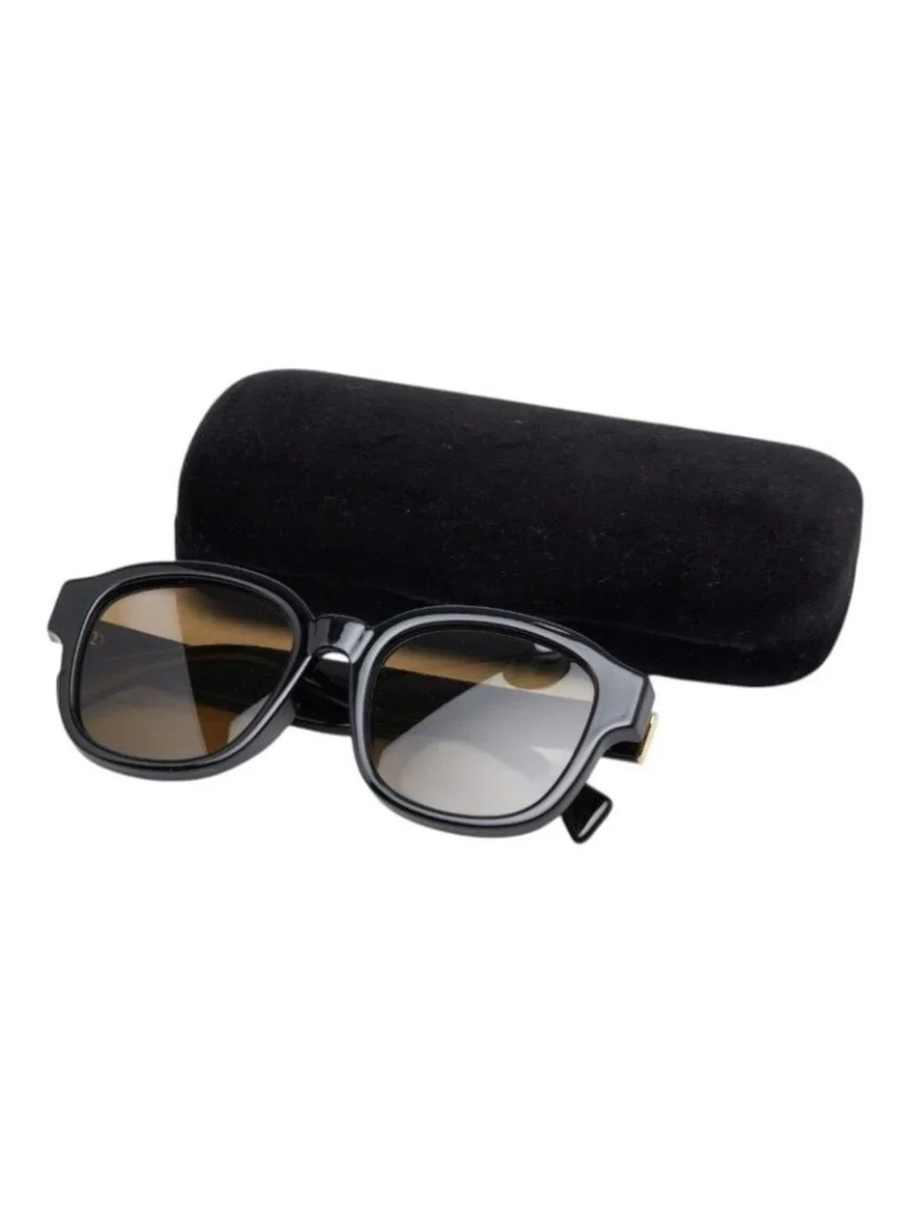 Gucci Asian Fit UV Cut Purple External Cut Sunglasses Black Acetate 1- Eyewear